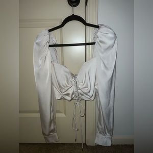 Mable Cream Crop Top